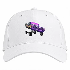 Baseball cap with Print Cars Violet Car - white