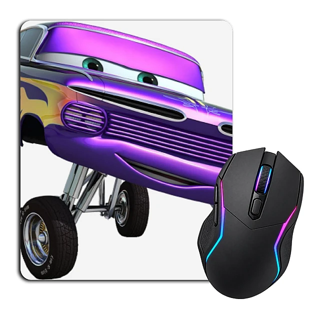 Mouse pad with print Cars Violet Car