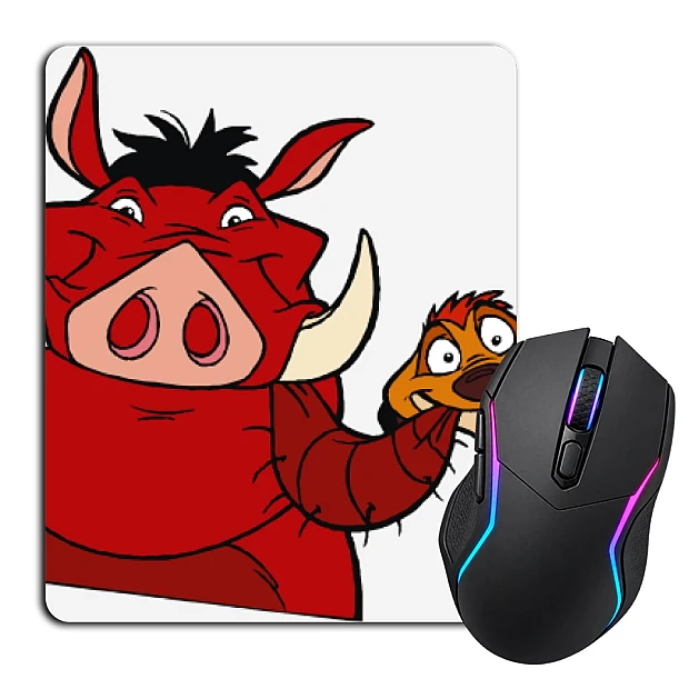 Mouse pad with print Timon And Pumbaa Heroes
