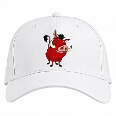 Baseball cap with Print Timon And Pumbaa Funny Pumbaa - white