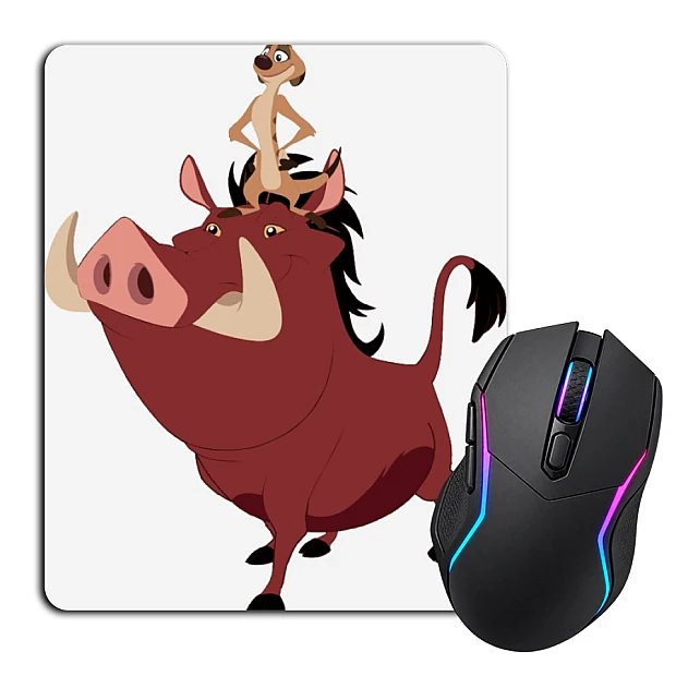Mouse pad with print Timon And Pumbaa Main Heroes