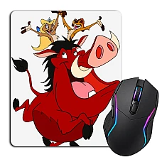 Mouse pad with print Timon And Pumbaa Funny Heroes