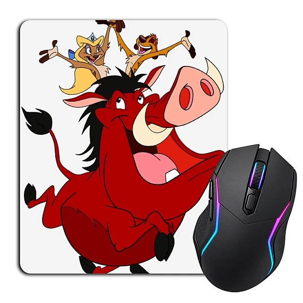Mouse pad with print Timon And Pumbaa Funny Heroes