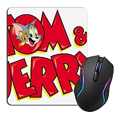 Mouse pad with print Tom And Jerry Logo