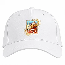 Baseball cap with Print Three Heroes All Heroes - white