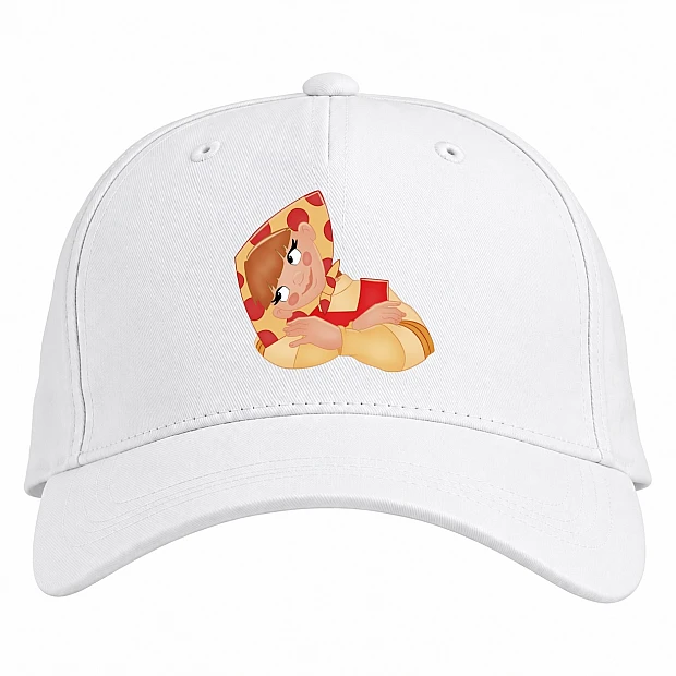 Baseball cap with Print Three Heroes Liubava - white