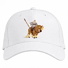 Baseball cap with Print Three Heroes The Protagonist - white