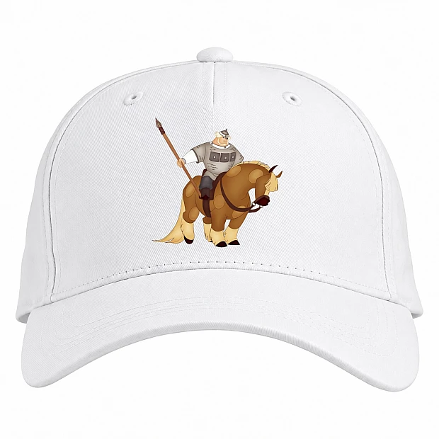 Baseball cap with Print Three Heroes The Protagonist - white