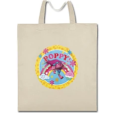 Eco bag with print Trolls Poppy - beige