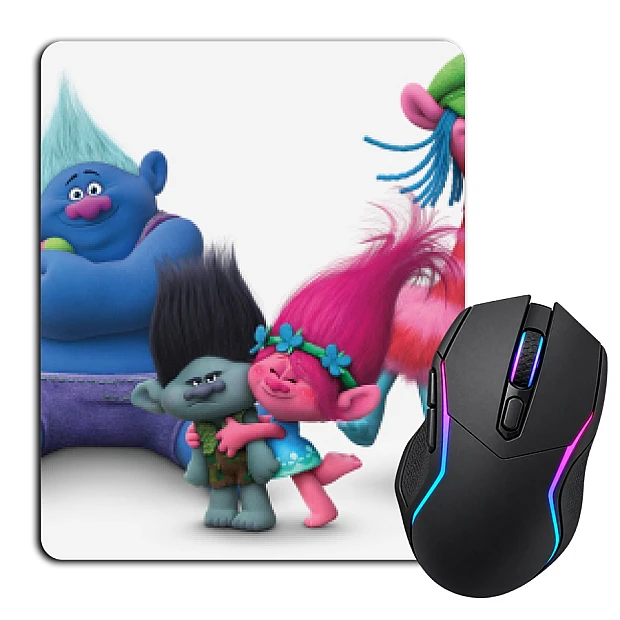 Mouse pad with print Trolls Heroes