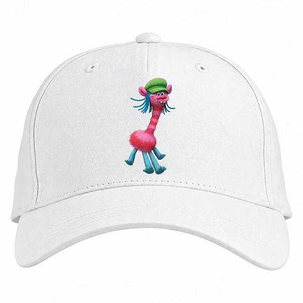 Baseball cap with Print Trolls Cooper - white