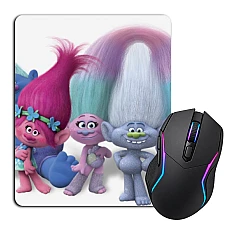Mouse pad with print Trolls Main Heroes