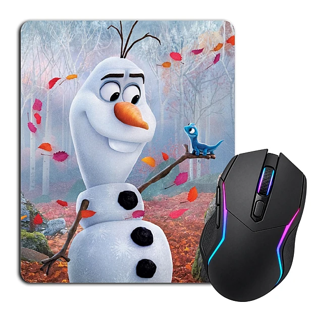 Коврик для мыши с принтом Холодное Сердце Прикольная Олаф