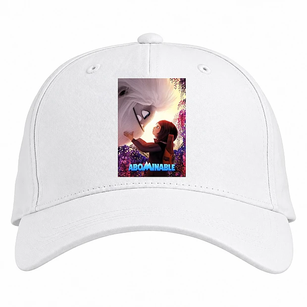 Baseball cap with Print Abominable Friendship - white