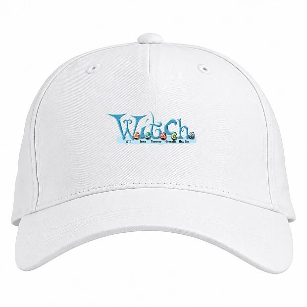Baseball cap with Print Jetix Witch Logo - white