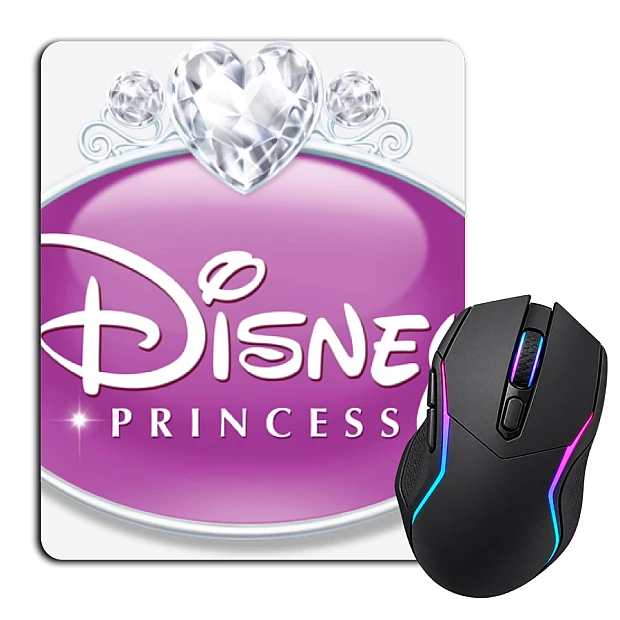 Mouse pad with print Disney Princess Logo