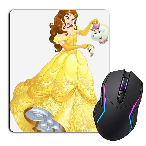 Mouse pad with print Disney Belle