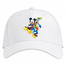 Baseball cap with Print Disney Heroes - white