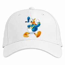Baseball cap with Print Disney Donald Duck - white