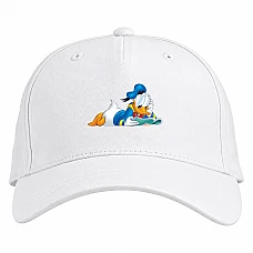 Baseball cap with Print Disney Donald Fauntleroy Duck - white