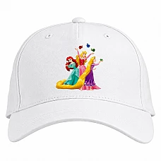 Baseball cap with Print Disney Cute Princess - white