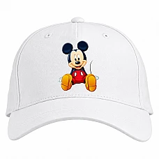 Baseball cap with Print Disney Mickey Mouse - white