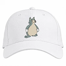 Baseball cap with Print Beastars Legoshi - white