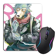 Mouse pad with print Beastars Legoshi Art