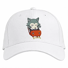 Baseball cap with Print Beastars Legoshi Hero - white