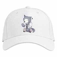Baseball cap with Print Beastars Hero Legoshi - white