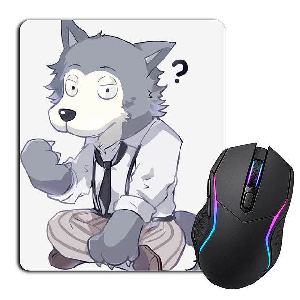 Mouse pad with print Beastars Hero Legoshi