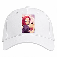 Baseball cap with Print Code Geass Kallen Stadtfeld With Sweets - white