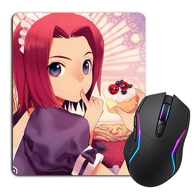 Mouse pad with print Code Geass Kallen Stadtfeld With Sweets