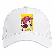 Baseball cap with Print Code Geass Kallen Stadtfeld Hero - white