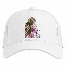 Baseball cap with Print Code Geass Nunnally Lamperouge - white