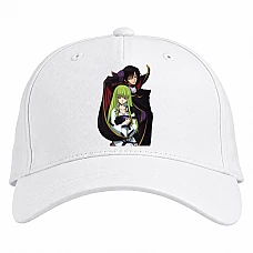 Baseball cap with Print Code Geass Cc With Black Prince - white