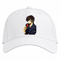 Baseball cap with Print Code Geass Lelouch Of The Rebellion - white