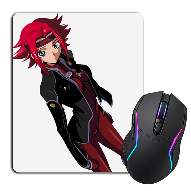 Mouse pad with print Code Geass Kallen Hero Girl
