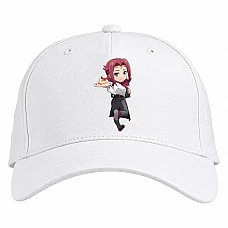Baseball cap with Print Code Geass Kallen With Desert - white