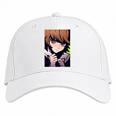 Baseball cap with Print Danganronpa Chihiro Fujisaki - white
