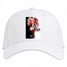 Baseball cap with Print Danganronpa Hero Junko Enoshima - white