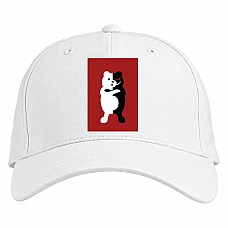 Baseball cap with Print Danganronpa Monokuma Hero - white