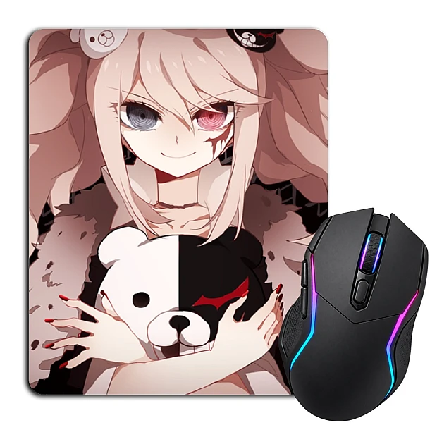 Mouse pad with print Danganronpa Junko Enoshima Monokuma