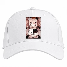 Baseball cap with Print Danganronpa Junko Enoshima Monokuma - white