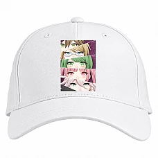 Baseball cap with Print Danganronpa Eyes Of Heroes - white