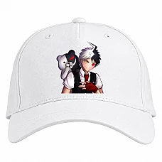 Baseball cap with Print Danganronpa Monokuma Boy - white