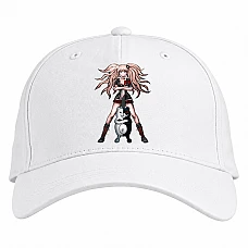 Baseball cap with Print Danganronpa Junko With Monokuma - white
