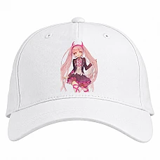 Baseball cap with Print Danganronpa Kotoko Utsugi Art - white