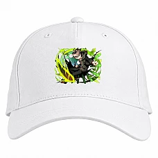 Baseball cap with Print Danganronpa Battle Hero - white