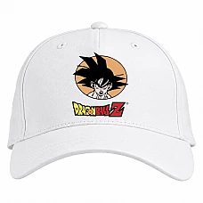 Baseball cap with Print Dragon Ball Logo Gokuu - white